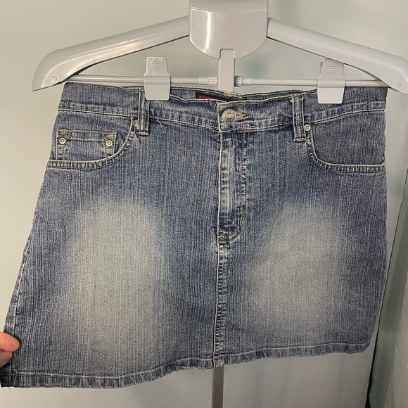 Aeropostale blue‎ denim Y2K miniskirt size 5/6 - Picture 2 of 6